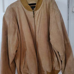 Croft and Barrow Men's Sand XXL Suede Jacket